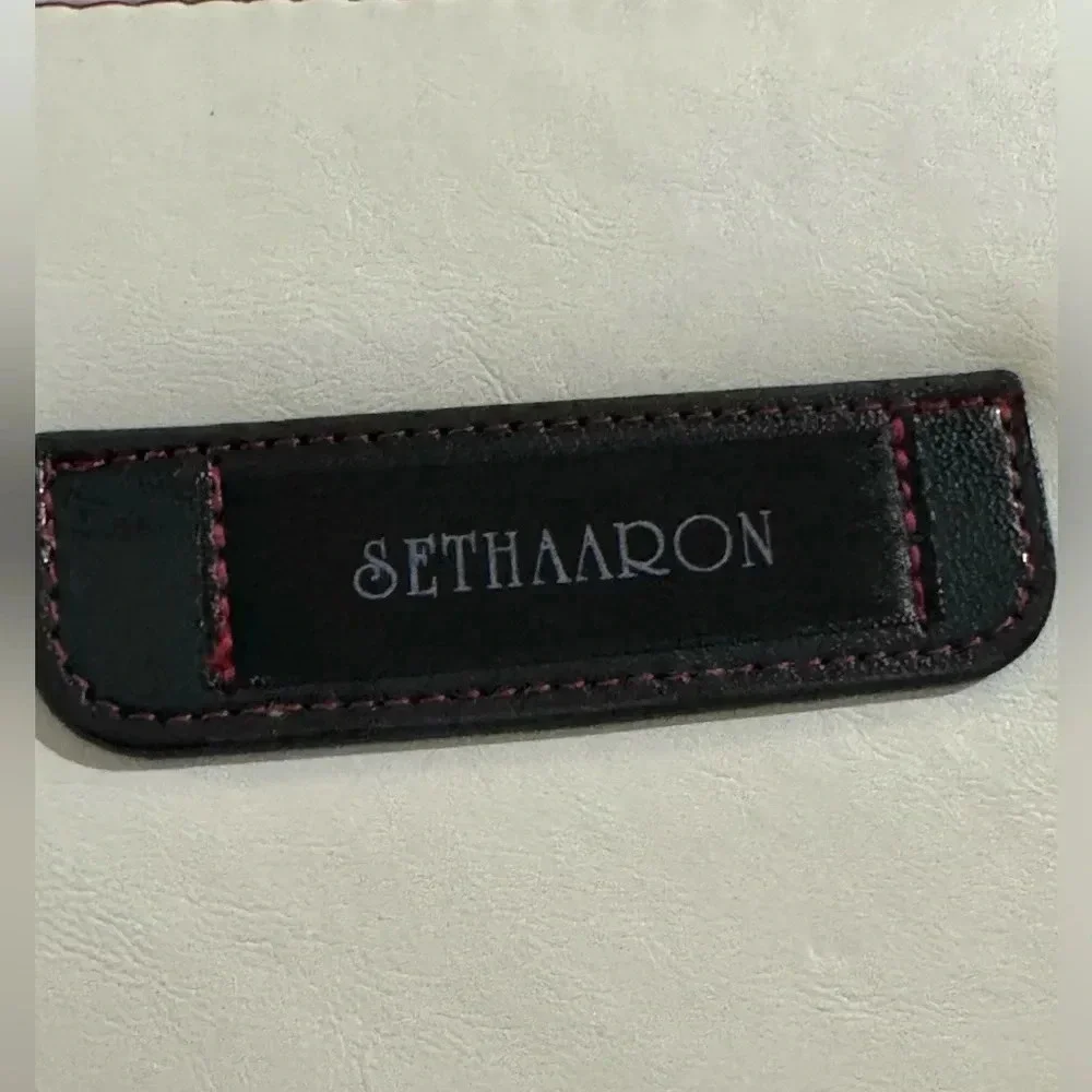 Seth Aaron SA Mod iPad Leather Case Modern White Cream Black Red
